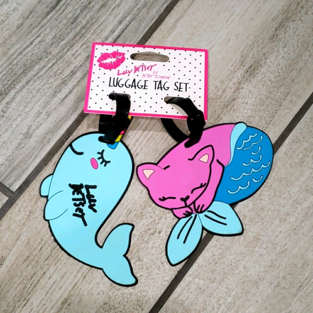 Luggage Tag Set by: Betsy Johnson